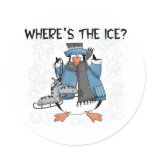 Penguin Ice Skating stickers