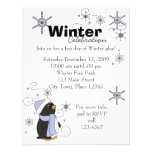 Penguin in Awe Custom Invitations