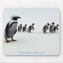 Penguin Line-up Mouse Pad