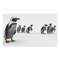Penguin Line-up Sticker