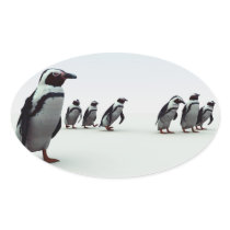 Penguin Line-up Sticker