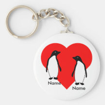 Penguin Love Couple Keychain