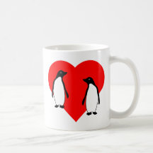 Penguin Love Couple Mugs