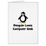 Penguin Loves Computer Geek cards