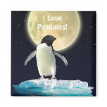 PENGUIN MOON Penguin Lover Art Magnet