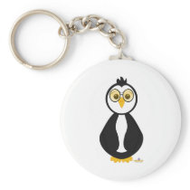 Penguin Nerd With Glasses Key Chains