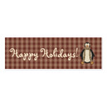 Penguin Pals Christmas Gift Tag business cards