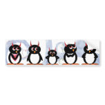 Penguin Parade Bumper Sticker bumper stickers