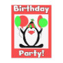 Penguin Party Cards and Invitations Post Card