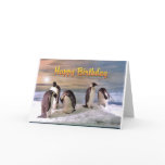 Penguin Photo Happy Birthday Card