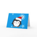 Penguin Puff Christmas Card