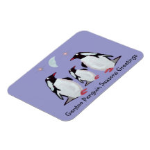 Penguin Season Greetings Premium Magnet