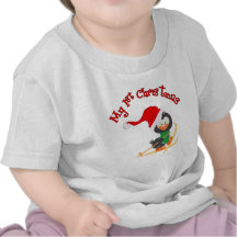 Penguin Skiing 1st Christmas Tee Shirt