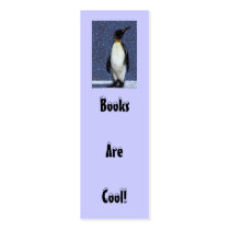 Penguin, Snow: BOOKS ARE COOL BOOKMARK
