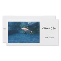Penguin Swimming Underwater Photo Greeting Card