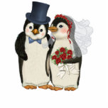 Penguin Wedding photo sculptures