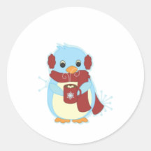 Penguin with Cocoa Sticker