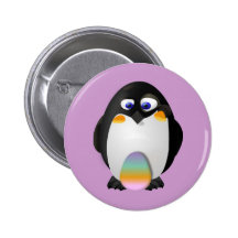 Penguin with Easter Egg Pins