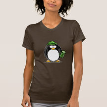 Penguin with Green Beer T-shirts