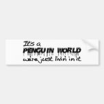 Penguin World Bumper Sticker
