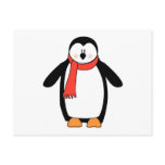 Penguin Wrapped in Red Scarf postcards