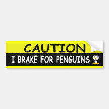 PENGUINS BUMPER STICKER