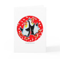 Penguins Card Red