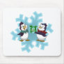 Penguins "Cool Yule" Mouse Pads