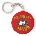 Penguins Driking Team Key Chain