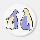 penguins fridge magnet