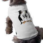 Penguins Graduation Cartoon Dog Tshirt