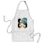Penguins Howling at the Moon Sexy T shirt aprons