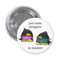 penguins in sweaters pins