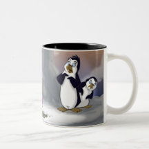 Penguins in the Spring Mug
