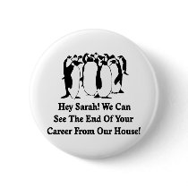 Penguins Message To Sarah Palin Buttons