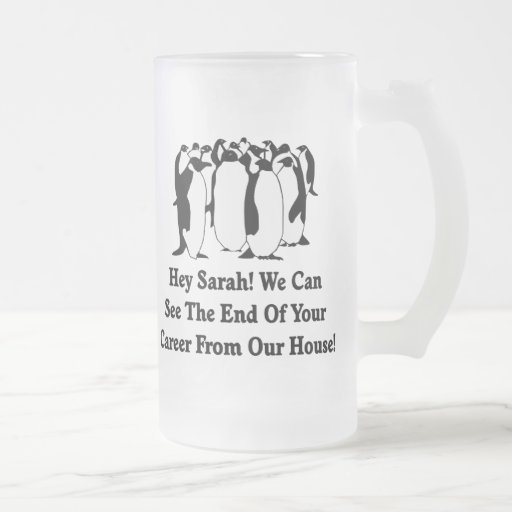Penguins Message To Sarah Palin Coffee Mug