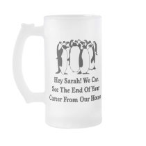 Penguins Message To Sarah Palin Coffee Mug