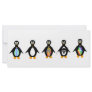 Penguins on Parade Rack Card Design