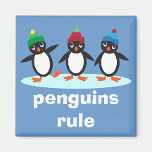 Penguins Rule Magnet