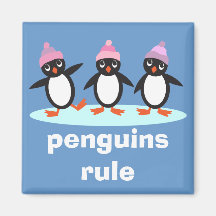 Penguins Rule Magnet