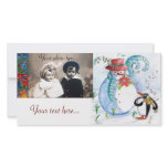 PENGUIN'S SERENADE , white blue red black photo cards
