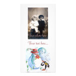 PENGUIN'S SERENADE , white blue red black photo cards