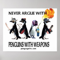 penguins with weapons