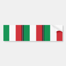 Pennant Of Italy, Italy flag Bumper Stickers