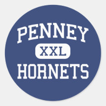 Penney - Hornets - High School - Hamilton Missouri Stickers
