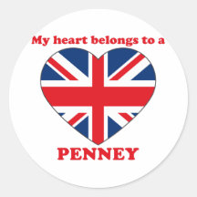 Penney Round Stickers