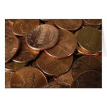 Pennies Greeting Cards