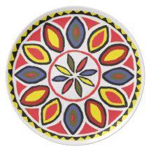 Pennsylvania-Dutch Daddy Good Luck Hex Party Plate