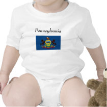 Pennsylvania Map and State Flag t-shirts