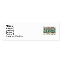 Pennsylvania Map and State Flag business cards